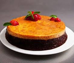 Pastel imposible (chocoflan)